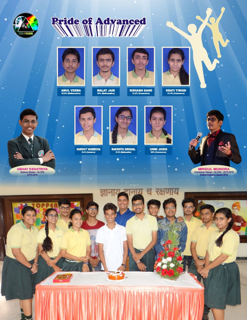 Pride of Advanced - Class XII - 2015-2016